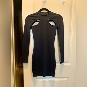 H&M Longsleeve Cut Out Bodycon Dress